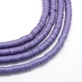 thumbnail image 1 of Eco-Friendly Handmade Polymer Clay Beads Disc/Flat Round Heishi Beads Slate Blue, 1 of 2