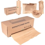 Eco-Friendly Honeycomb Packing Paper - 15" x 500 with Easy Dispense Box, 100% Recyclable Kraft Material, Ideal for E-Commerce, Moving, and Small Business Shipping