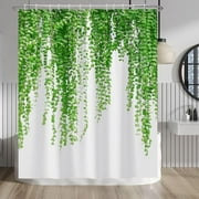 Eco-Friendly Ivy Leaf Shower Curtain - Natural Bathroom Decor with Nature-Inspired Design