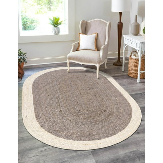 Eco-Friendly Jute Area Rug – Handwoven, Reversible, Non-Slip Backing – Perfect for Boho, Farmhouse, or Coastal Decor
