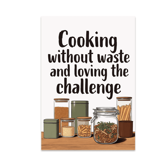 Eco-Friendly Kitchen Decor - Zero-Waste Enthusiast - 13x19 Poster Print