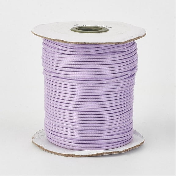 Eco-Friendly Korean Waxed Polyester Cord Thistle 1mm 169.51~174.98 Yards(155~160m)/Roll