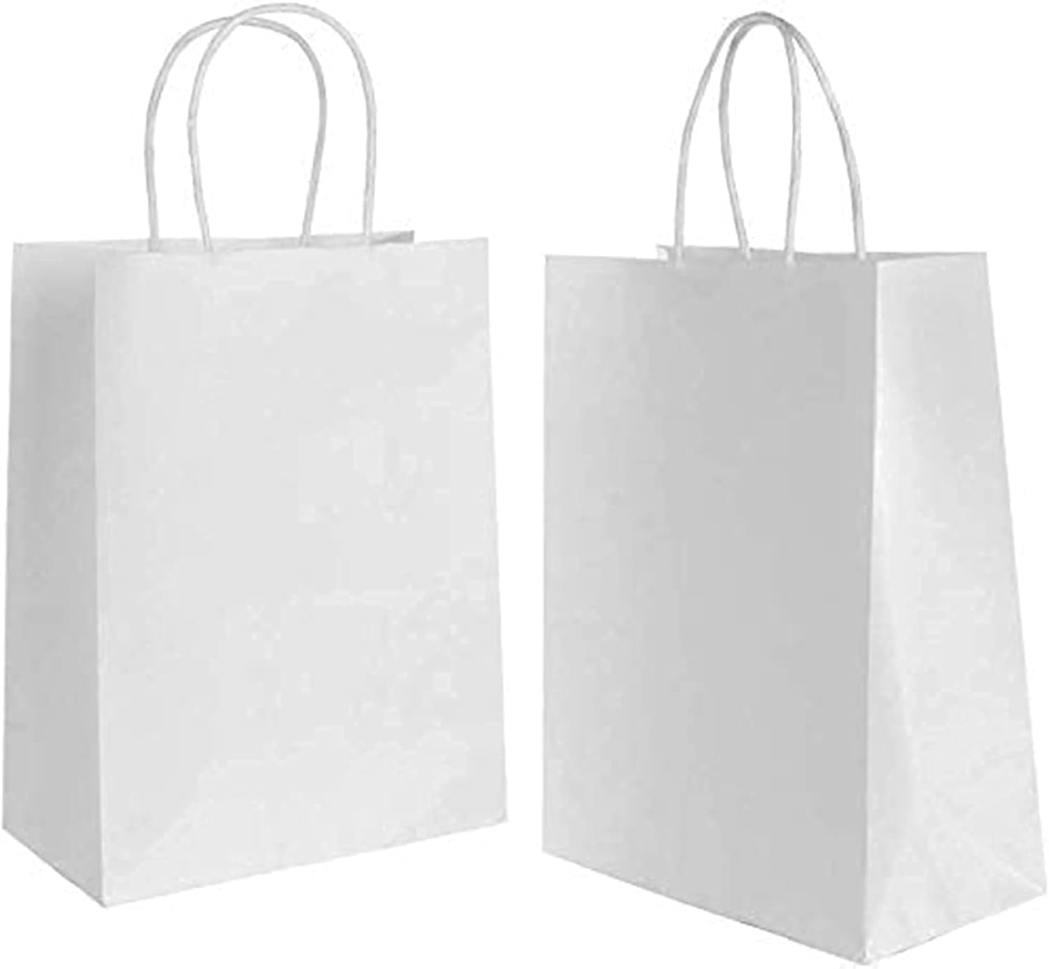 Eco-Friendly Large White Gift Bags, Highly Customizable Design for Every Occasion, Reinforced Twisted Handles for Better Load Capacity (Pack of 30)