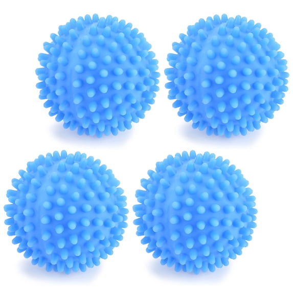 Eco,Friendly Laundry Balls, Blue PVC, Natural Fabric Softener, Prevents Clothes Twisting