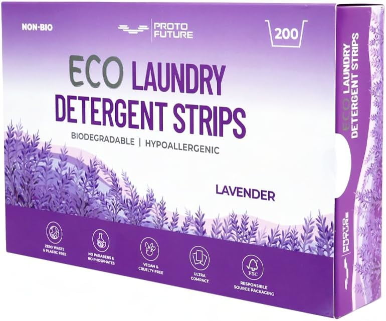 Ecofriendly Laundry Detergent Sheets Biodegradable, Hypoallergenic, Zero Waste, PlasticFree