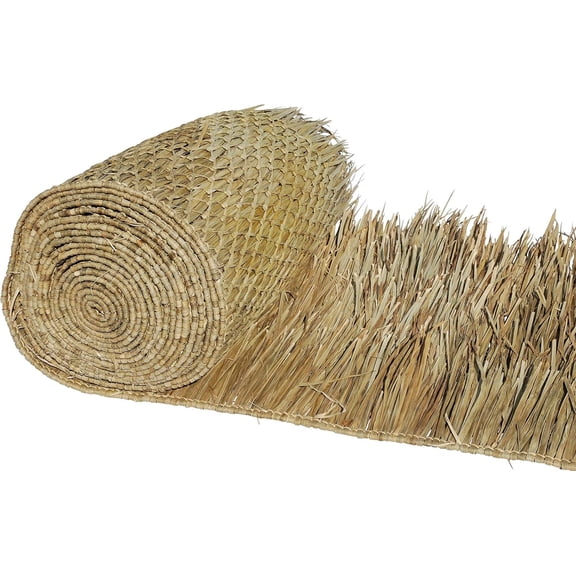 Eco-Friendly Mexican Roof Thatch - Hand-Woven Palm Leaf Roll for DIY Projects | Duck Hunting Camo Mesh | Tiki Bar | Palapa Thatch Roofing | Patio Awning - (35 x 60ft)
