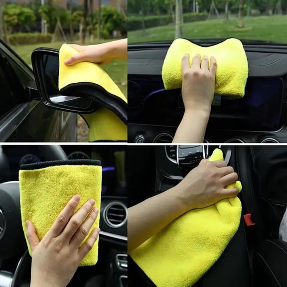 "Eco-Friendly Microfiber Cleaning Cloth - Replaces Paper Towels - Perfect for Cars, Floors, Stainless Steel"