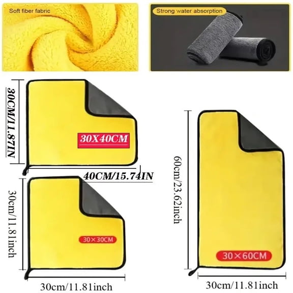 "Eco-Friendly Microfiber Cleaning Cloth - Replaces Paper Towels - Perfect for Cars, Floors, Stainless Steel"