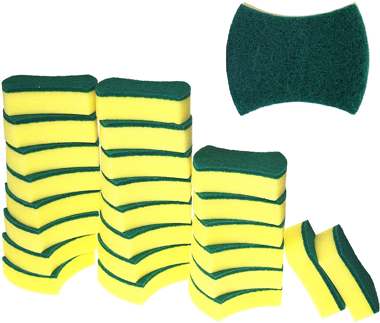 EcoFriendly NonScratch Kitchen Cleaning Sponges for Dishes and