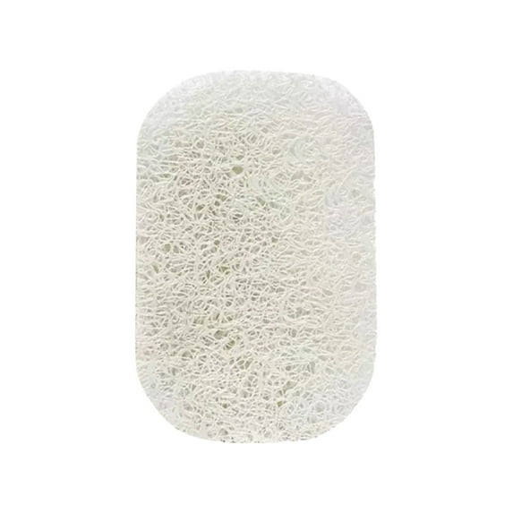 Eco-Friendly Non-Slip Soap Draining Pad – PVC Soap Holder Mat with Quick Drain Design, Bathroom & Kitchen Soap Saver, Durable & Easy Clean (White, 1 Pc)