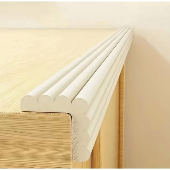 Eco-Friendly Non-Toxic Corner Protection Strips for Coffee Tables - Soft Edge Safety Guards, NBR Material, Adhesive-Free, Child Safety