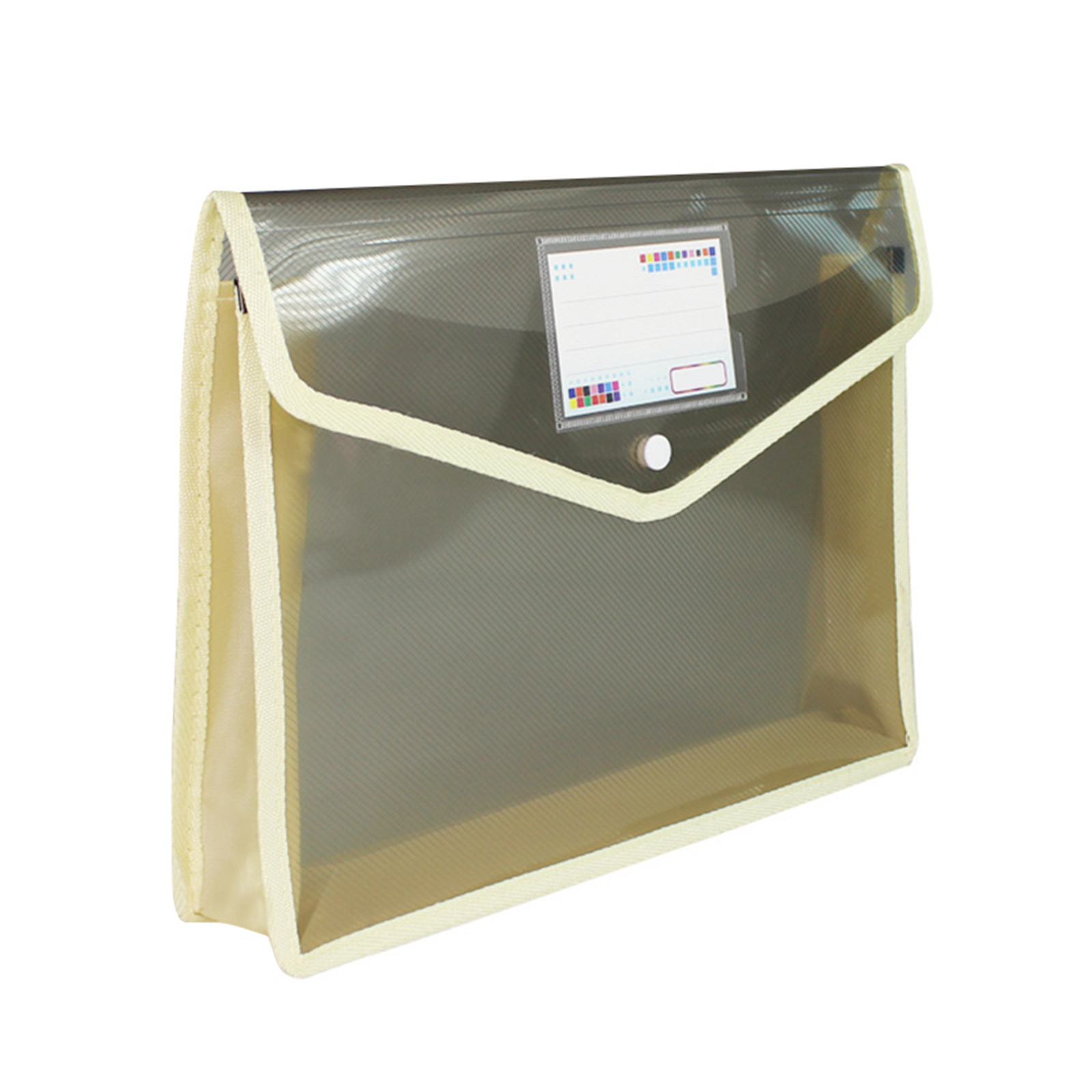 EcoFriendly Plastic File Folders Expandable Envelope Folder with Snap