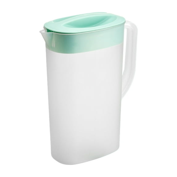 Eco-Friendly Pitcher with Secure Lid, 2500ML Multi-Purpose Drink Dispenser for Hot/Cold Beverages for Iced Tea, Juice, Lemonade & Water - Leakproof Mixing Jug with Comfortable Handle