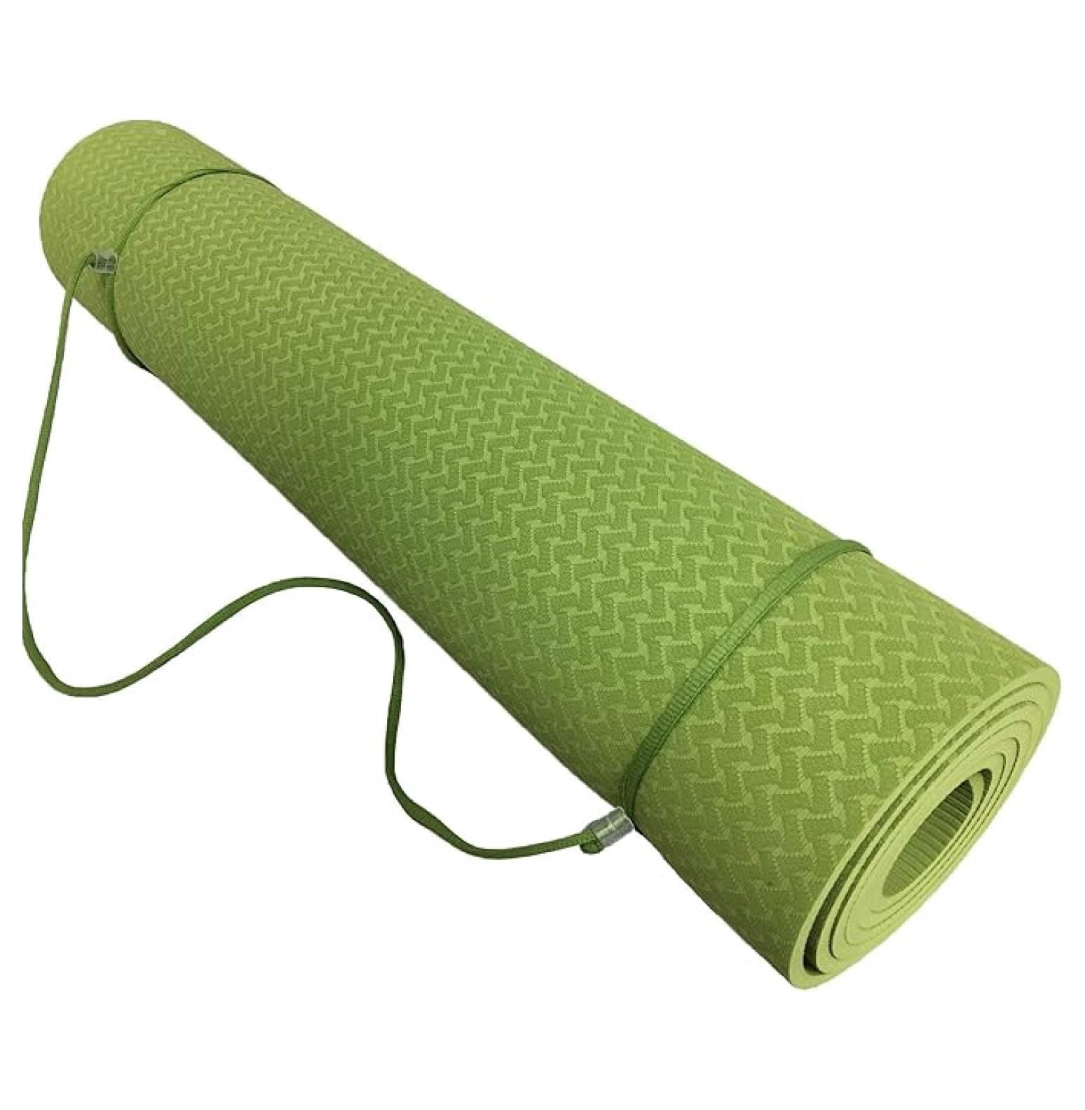 Eco Friendly Premium Yoga Mat Non-Toxic Odorless Exercise Fitness Home Gym w/Carrying Strap