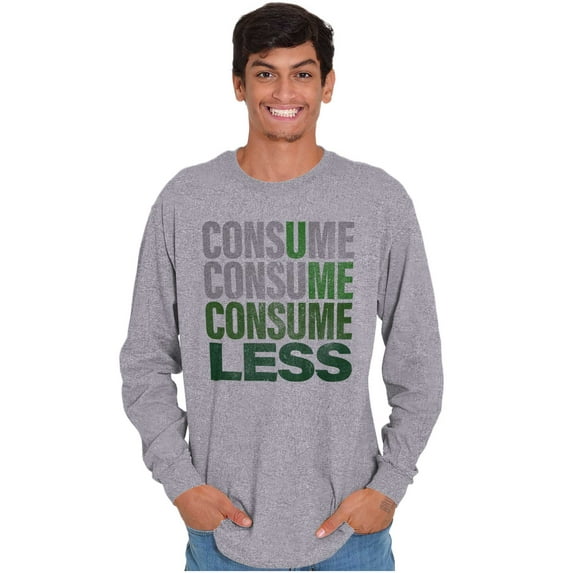 Eco-Friendly Reduce Reuse Recycle Long Sleeve TShirt Men Women Brisco Brands L