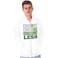 thumbnail image 1 of Eco-Friendly Reduce Reuse Recycle Zip Up Hoodie Men's Women's Brisco Brands L, 1 of 6