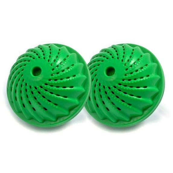 Eco Friendly Reusable Laundry Balls, Detergent-Free Natural Wash Ball--2 pack,