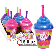 Goofy Foot Designs Milkshake Bubble Toy – Battery-Free Fun with 3 Bubble Concentrates