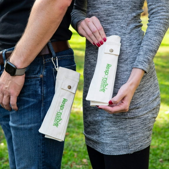 Eco-Friendly Reusable Natural Bamboo Travel Cutlery Kit