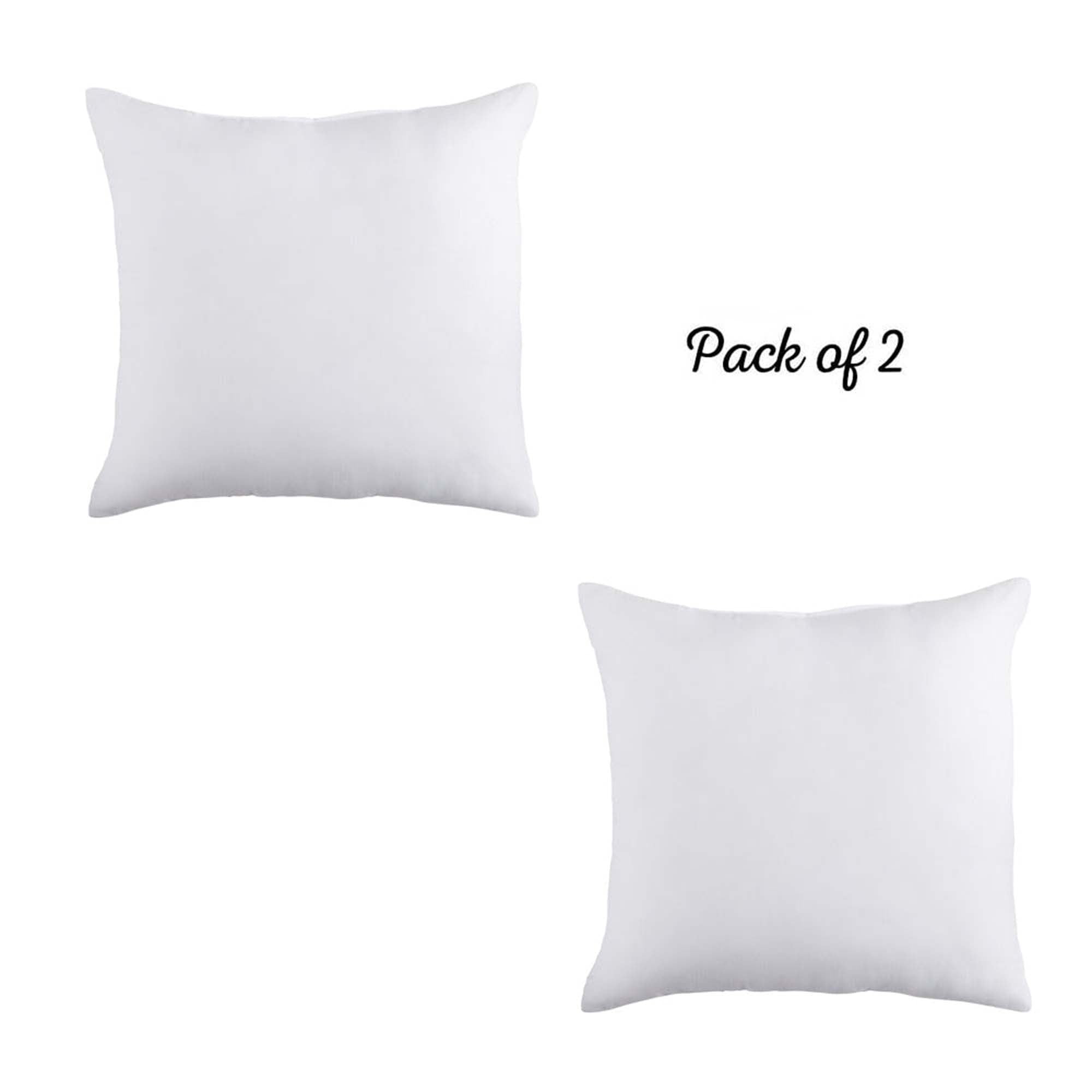  ACCENTHOME 20x20 Pillow Inserts (Pack of 4) Hypoallergenic Throw  Pillows Forms, White Square Throw Pillow Insert