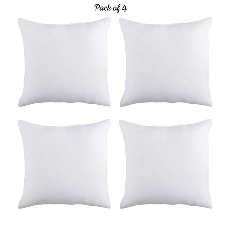 Eco Friendly Set of 4 Throw Pillow Insert 20 x 20 Square
