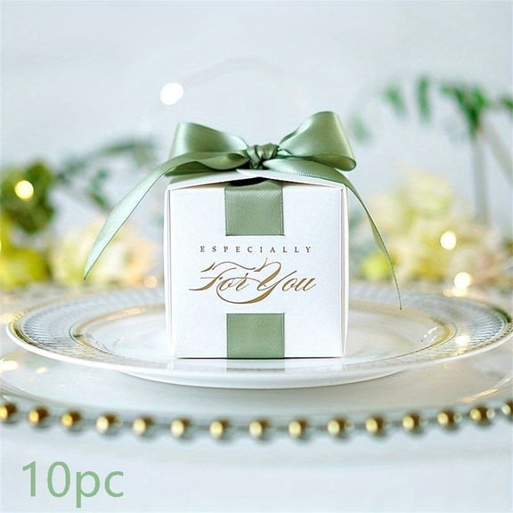 Eco-Friendly Small Gift Box with Rope Handle for Weddings Baby Showers Birthdays Party Favors Elegant Candy Chocolate Treat Box