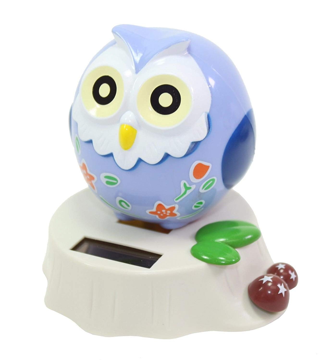Eco-Friendly Solar Toy Owl Lover Praying Gift Home Decor - Light Blue new