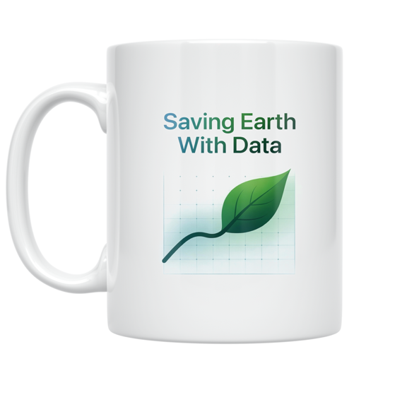 Eco-Friendly Tech Design - Eco Tech Enthusiast - 11 oz Ceramic Coffee Mug