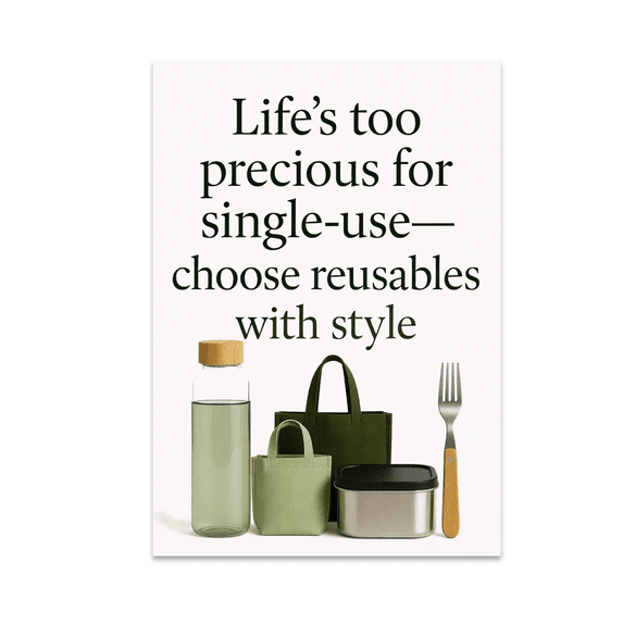 Eco-Friendly Wall Art - Eco-Conscious Decor Enthusiast - 13x19 Poster Print