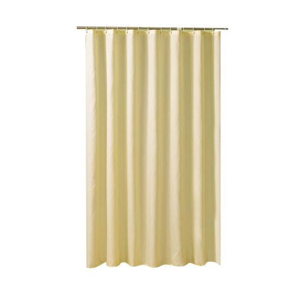 Eco Friendly Waterproof Shower Curtain with Secure Weighted Hem and Hooks