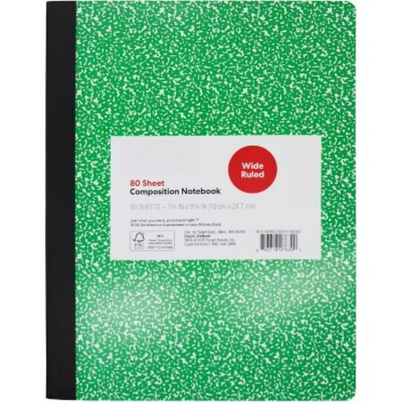 Wide Ruled Composition Notebooks - Walmart.com