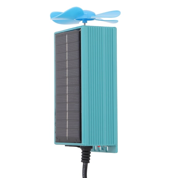 Eco-Friendly Wind & Solar Range Extending Generator - High-Efficiency Battery Car Power Booster (12V-125V / 12V to 125V Compatible, Windmill Style with Dual Fan Blades, ABS Plastic)