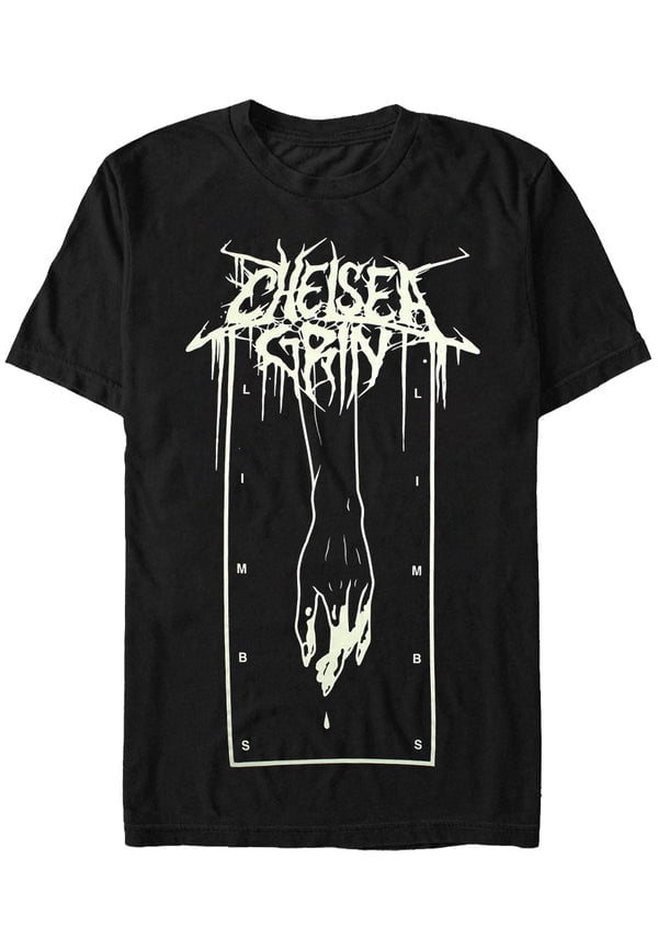 T-shirt Noir Chelsea Grin - Coton - Toutes Tailles S à 5XL - Personnalisable - Neuf