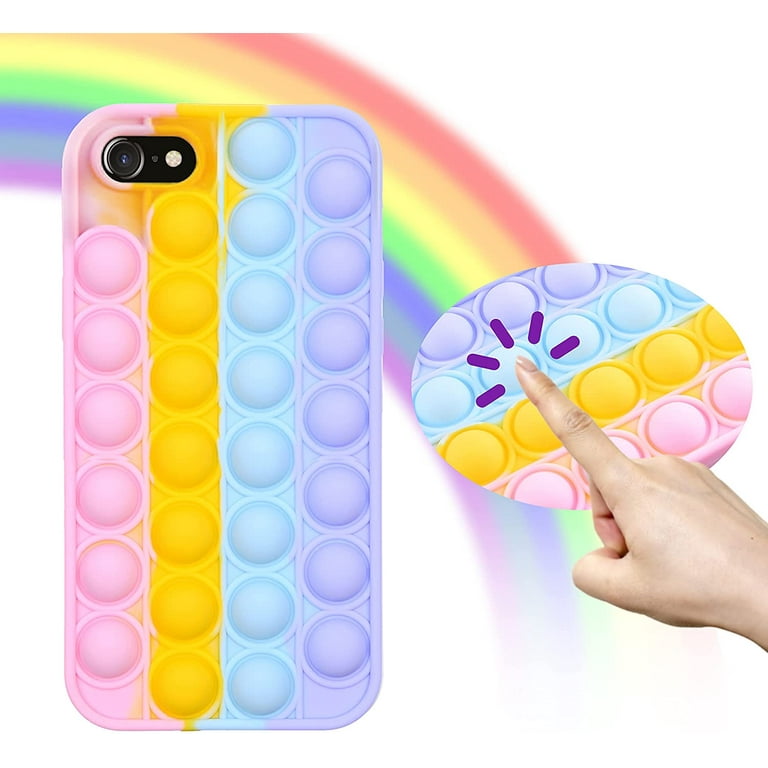 Eco-Fused 1x Pop Pop Bubble Sensory Fidget Toy Case Silicone
