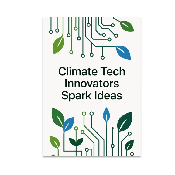 Eco Innovation Wall Art - Climate Tech Innovators - 13x19 Poster Print
