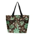 thumbnail image 1 of Eco Islands Beach Tote Bag MONSTERA w/Honu, Green, 1 of 1