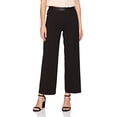 thumbnail image 1 of Eco Leather Detailed Solid Trouser Black 0, 1 of 1
