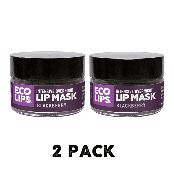 Eco Lips Intensive Overnight Lip Mask with Gotu Kola Extract, 2 Pack (0.39 oz.)