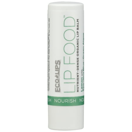 Eco Lips Lip Food, Nourish, Nutrient-Dense Organic Lip Balm, Lemon, 0.15 oz (4.25 g)