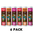 thumbnail image 1 of Eco Lips Mongo Kiss® Organic Lip Balm, 6 Pack Variety [Pomegranate, Yumberry, Blood Orange], 1 of 7