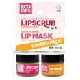 thumbnail interactive-video image 1 of Eco Lips Organic Raspberry Lemon Lip Scrub & Plumping Daytime Lip Mask Combo 2 Pack 0.25each, 1 of 8