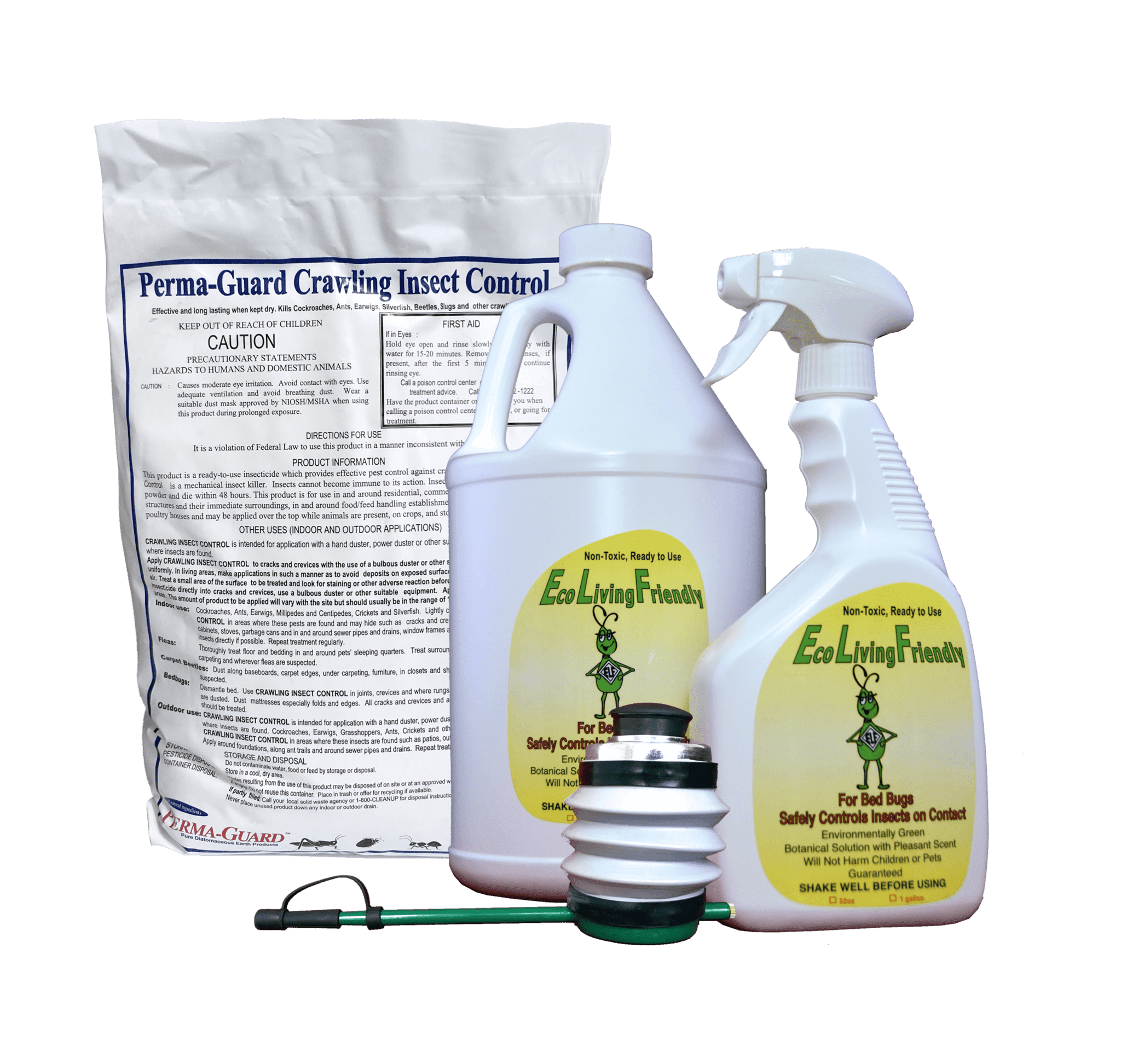 Perma Guard Insect Control Eco Living Friendly for Bed Bugs and Perma-Guard Diatomaceous Earth ...