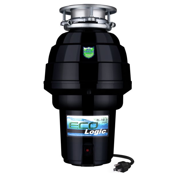 Eco Logic 11/4 HP Garbage Disposal with Attached Power Cord 10USEL