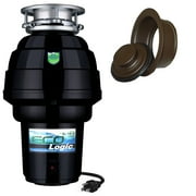 Eco Logic 1 1/4 HP Garbage Disposal with Oil Rubbed Bronze Sink Flange 10-US-EL-10-DS-3B-ORB