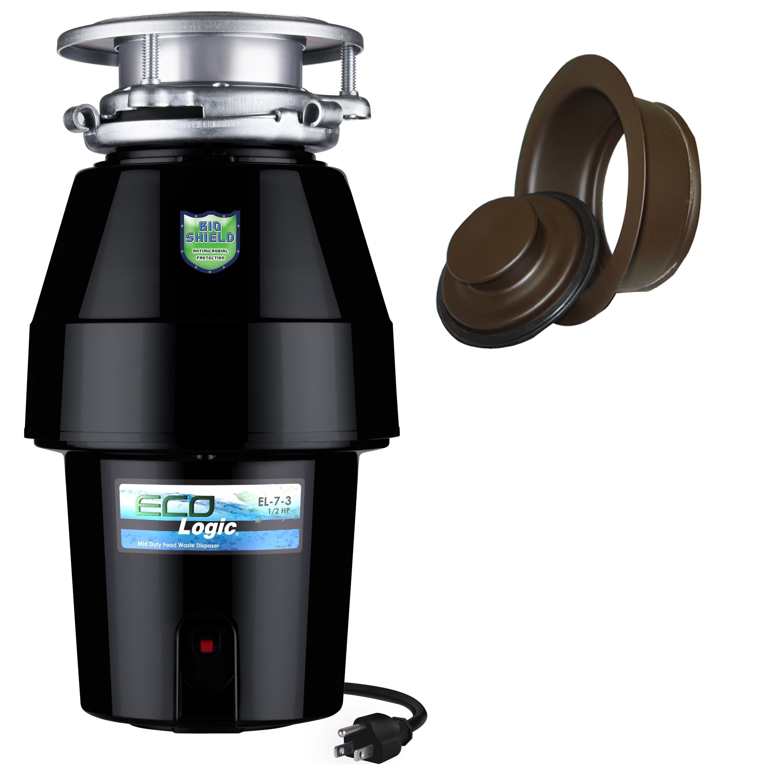 Eco Logic 7 Oil Rubbed Bronze Continuous Feed Garbage Disposal