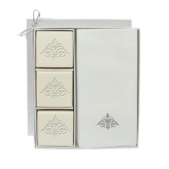 Eco Luxury Courtesy Gift Set-S-Damask Soap