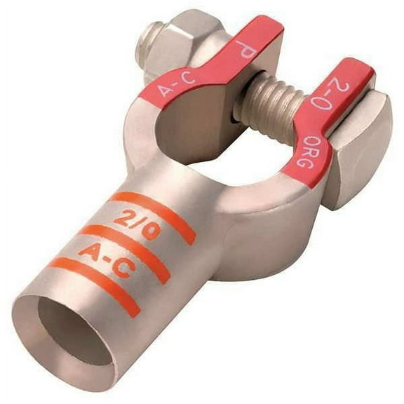 Eco-Max Straight Battery Terminal,4 ga.,Gray,PK5 058416-1