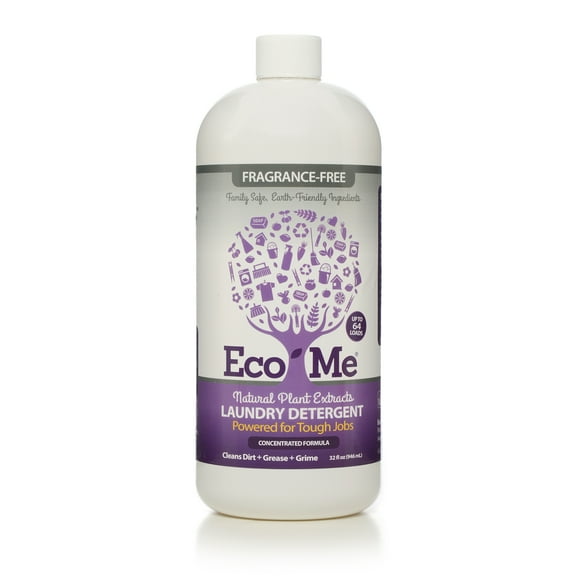 Eco Me Laundry Detergent Fragrance Free, 32 fl oz