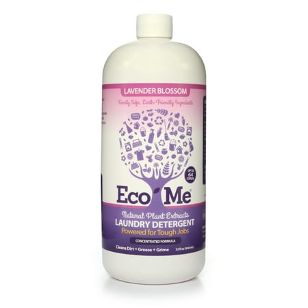 Eco-Me Natural Non-Toxic Concentrated Liquid Laundry Detergent, Lavender 32 Oz