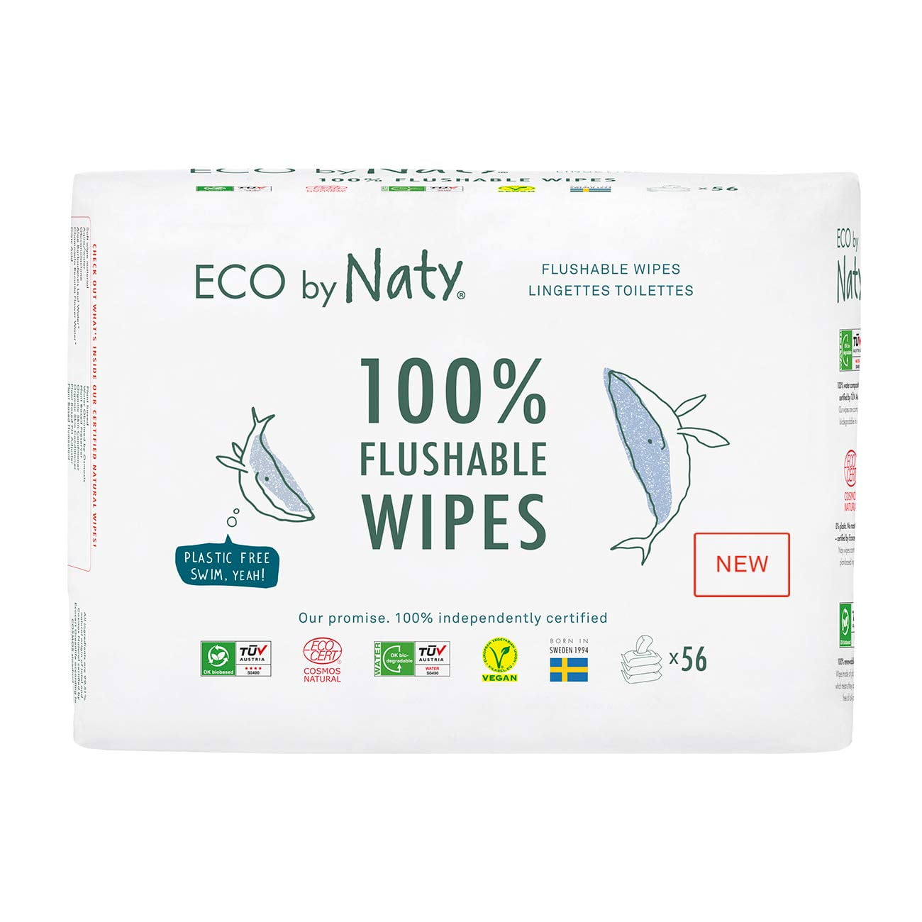 Töpfchen & Trittschemel Feuchttücher Naty By Nature Babycare 56 Nappies